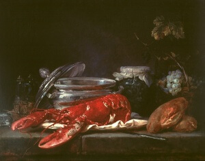 Anne Vallayer-Coster nature morte homard